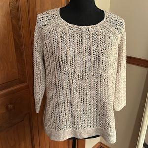 J.Jill Lightweight Sweater Size MP. Beige